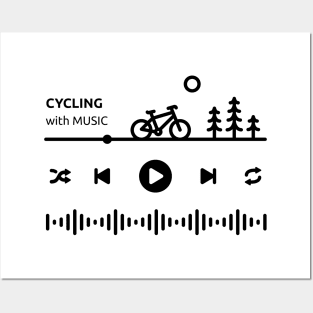 Cycling with Music Posters and Art